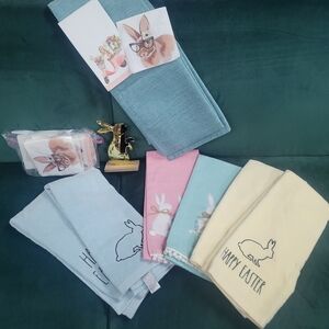 Easter Bunny Themed Kitchen Towels Set